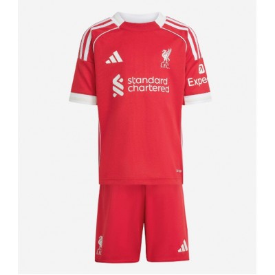 Maglia Calcio Liverpool Alexis Mac Allister #10 Prima Divisa Bambino 2025-26 Manica Corta (+ pantaloncini)